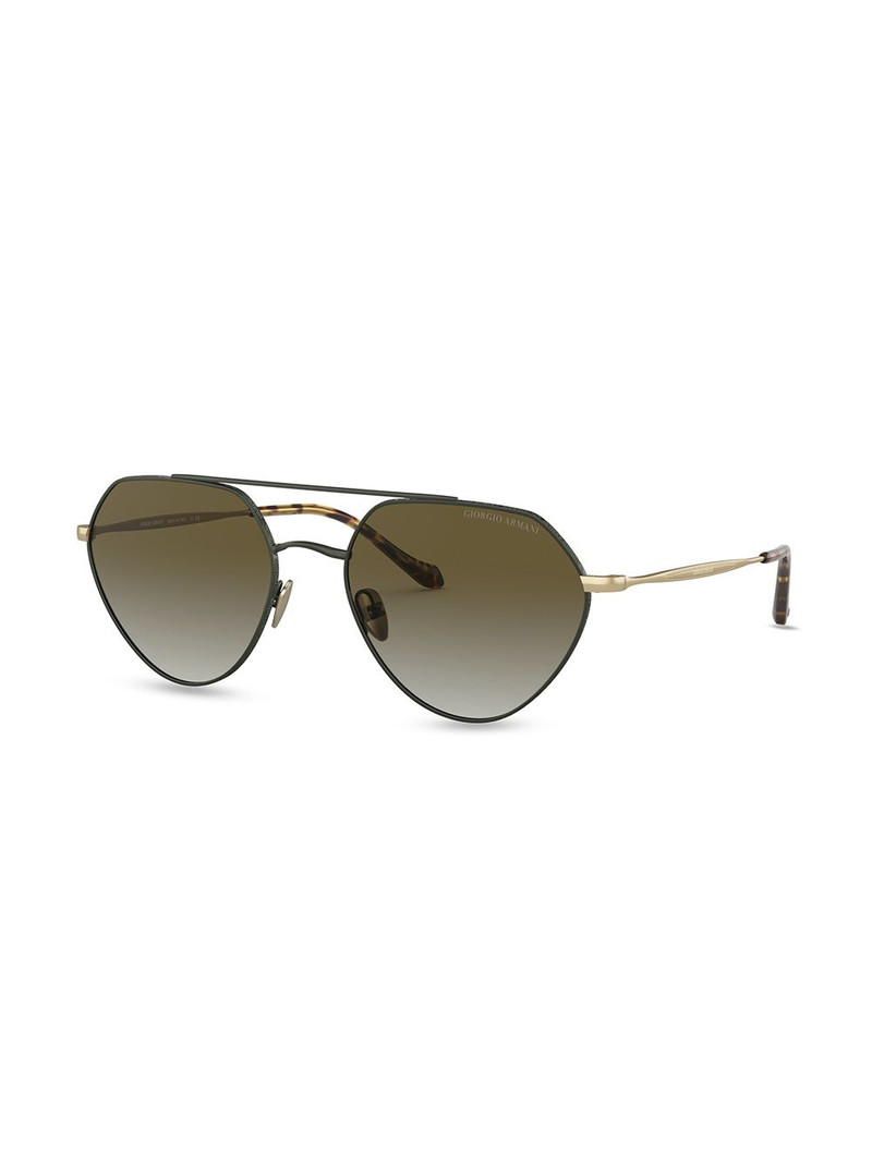 GIORGIO ARMANI geometric pilot sunglasses outlook