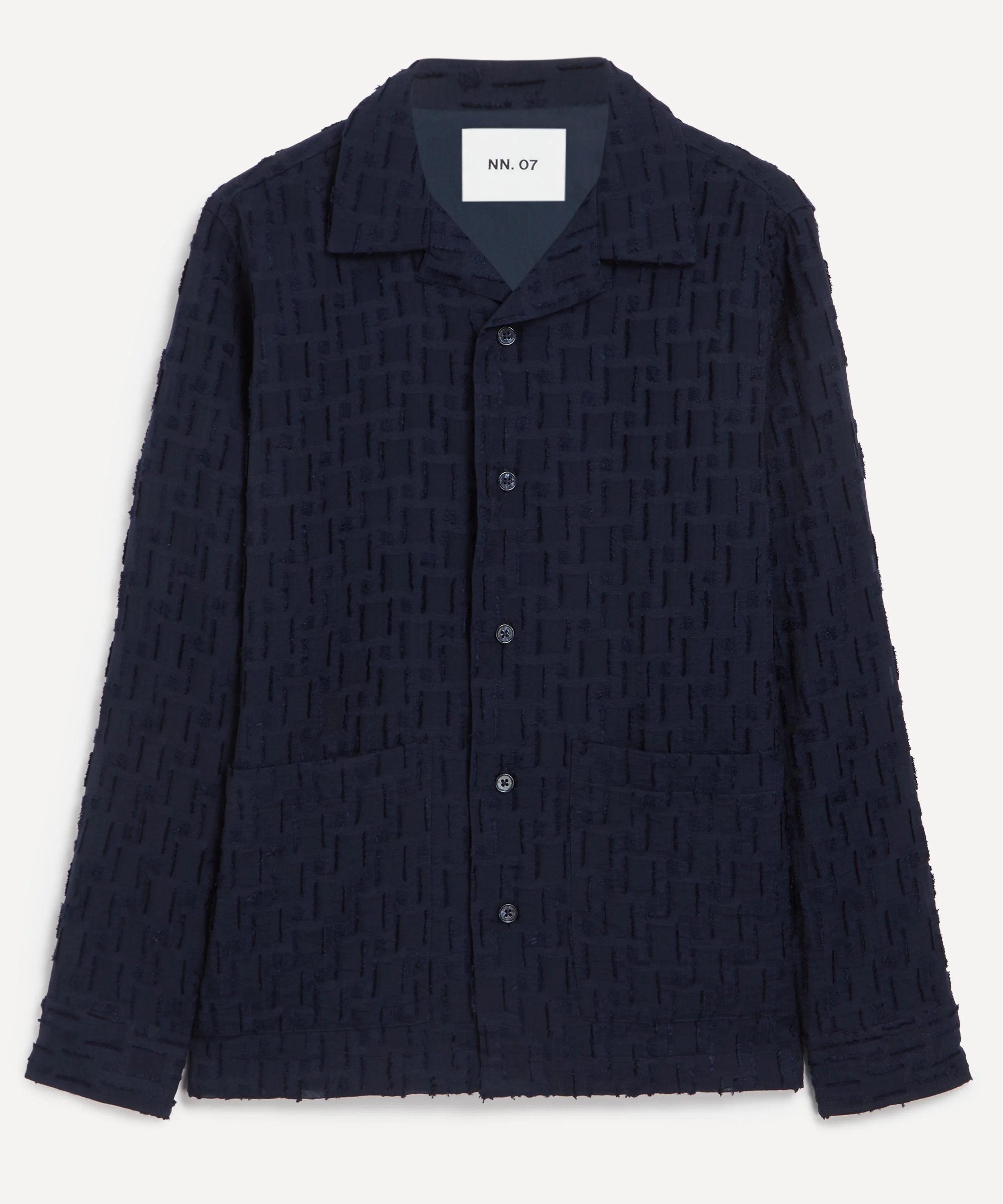 Hank Fil-Coupé Jacquard Overshirt - 1