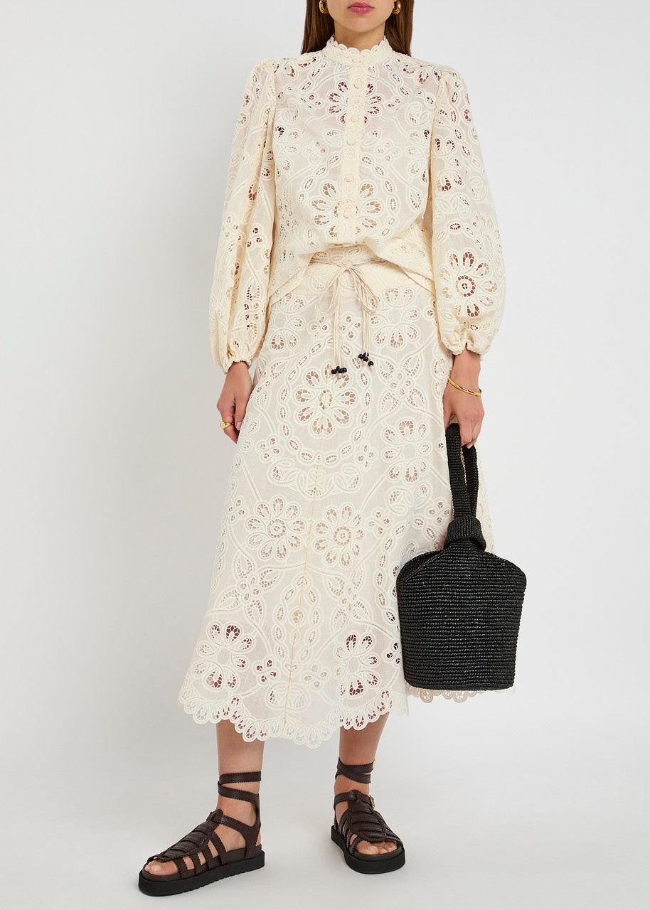 Zimmermann Rhiannon Embroidered Cotton Blouse - 4