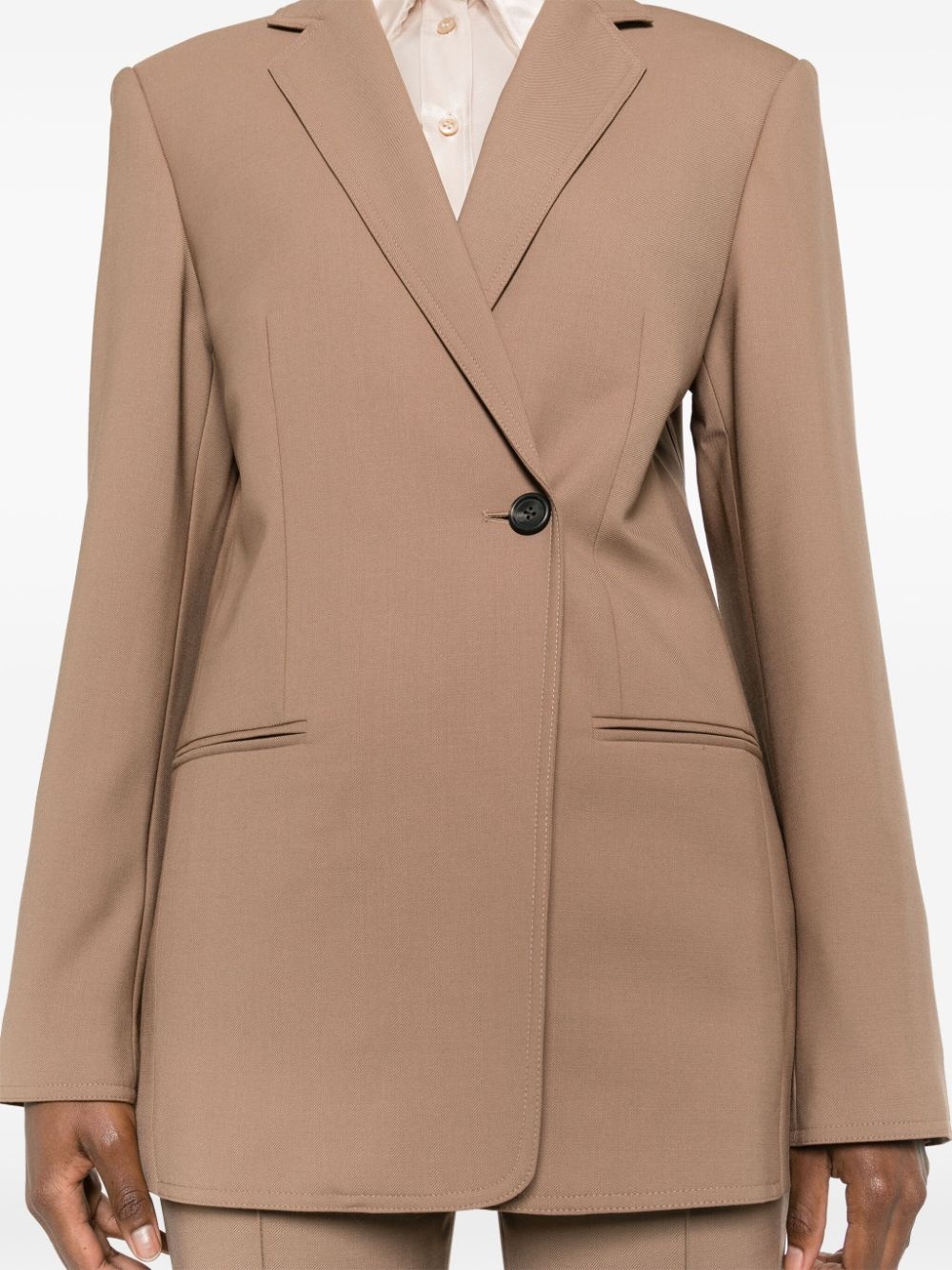 notched-lapels tailored blazer - 5
