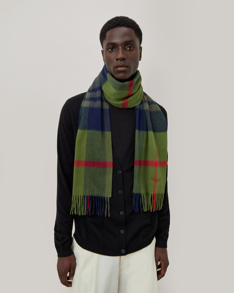 Mulberry Small Check Merino Wool Scarf
Fern & Dark Green Merino Wool outlook