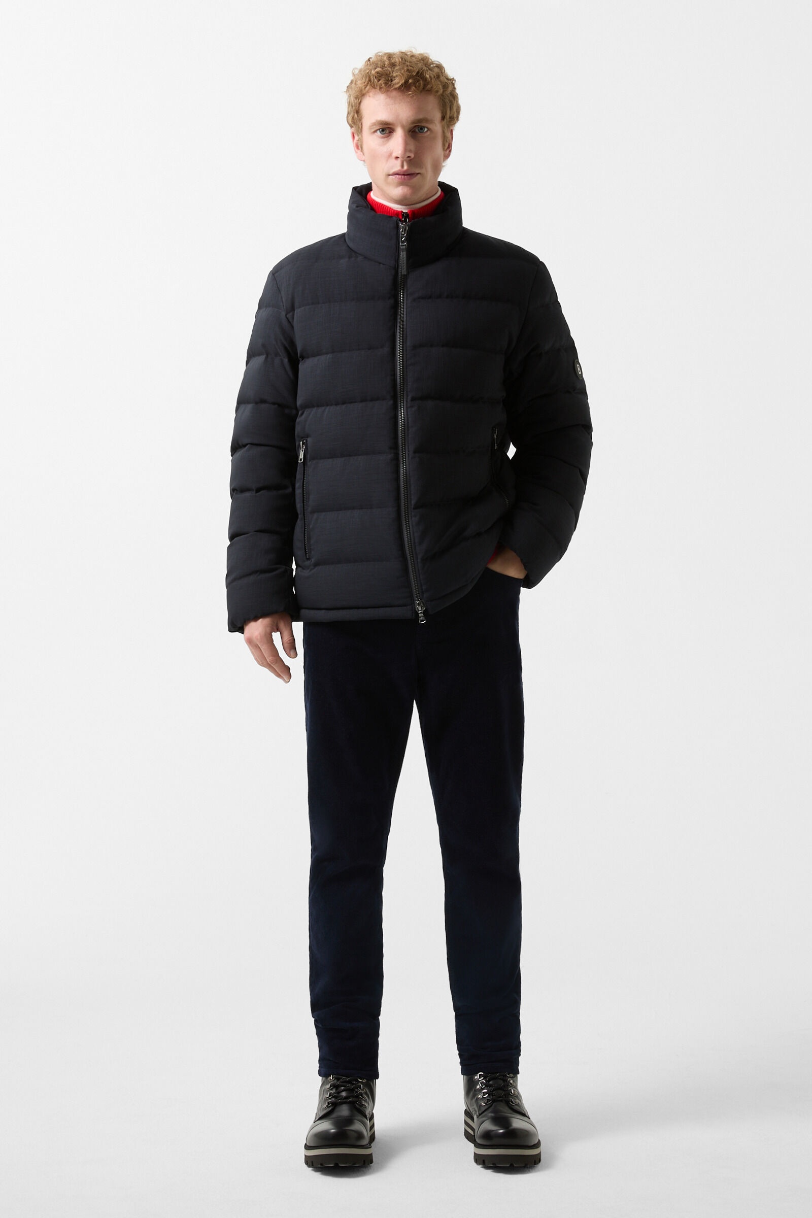 Hugh Down jacket in Navy blue - 4